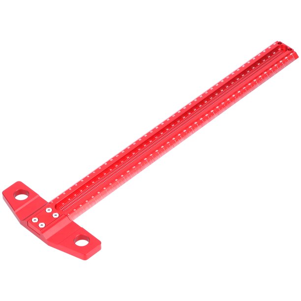 Trazador de Escuadra en t de Aleación de aluminio para Carpintería, Dibujo, con placa extraible para carpinero y bricolaje