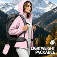 thumbnail image 5 of Enjoytime Rain Jacket Women Waterproof Lightweight Hooded Plus Size Raincoat Packable Outdoor Hooded Windbreaker, 5 of 8