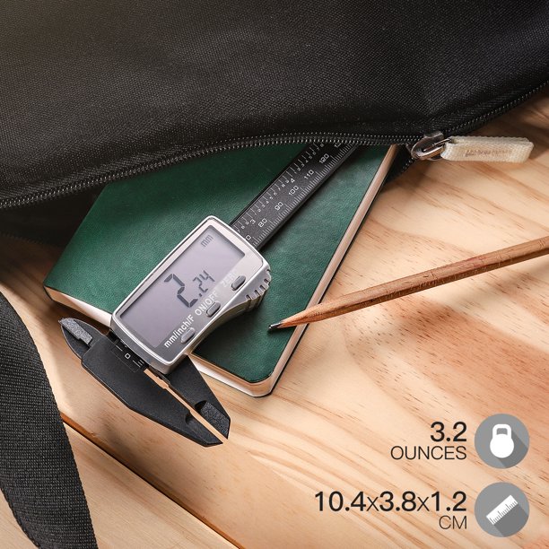 Pied à Coulisse Numérique TACKLIFE, Pied à Coulisse En Plastique De 6 Pouces Avec écran LCD-DC01 12 TACKLIFE Digital Caliper, 6 Inch Plastic Vernier Caliper with LCD Display-DC01