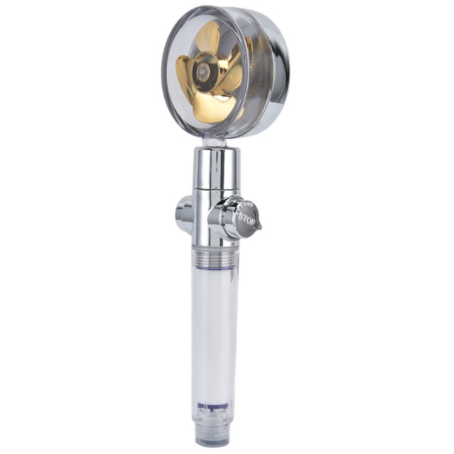 Cabezal de ducha impulsado por hélice, cabezal de ducha con ventilador turboalimentado Cabezal de ducha con ventilador Ducha de hélice de presión turboalimentada creada magistralmente
