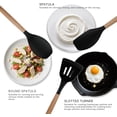 thumbnail image 6 of NULAS Silicone Cooking Utensils Set, Heat Resistant & Non-Stick Kitchen Tools, 10-Piece BPA Free Silicone Cooking Utensils, Black, 6 of 7