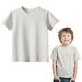thumbnail image 2 of Boys Short Sleeve Crewneck Tee Shirts Basic Layering T-Shirt Child Kids Baby Clothing Dailywear, 2 of 7