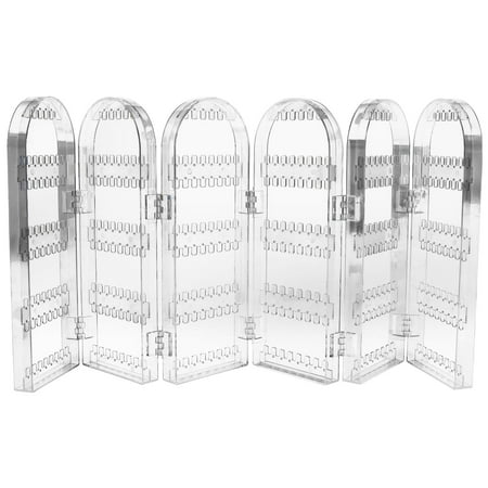 HOMEMAXS Silver Adhesive Bra for Large Breasts Jewelry Rack Necklace Holder
