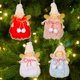thumbnail image 5 of Lazo de Navidad, árbol de Navidad, árbol de Navidad, colgante, decoración para colgar, adorable, colgante, adornos de muñeca, artesanías de muñeca para fiestas en casa de Navidad, juego de 8 piezas, 1 Feliz Sencillez, 5 of 5