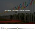 thumbnail image 1 of Flagpole, Stainless Steel Flagpole, Suitable for House Courtyard Garden, Anti-Rust Flag Holder (Silver Pole Only), 1 of 7
