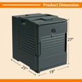 thumbnail image 3 of Gymax End Loading Insulated Food Pan Carrier Hot and Cold 6 Pan Capacity w/ Handles, 3 of 9