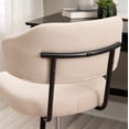 thumbnail image 5 of Linon Tristan Office Desk Chair with Adjustable Height and Swivel, Beige, 5 of 16