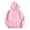 Pink, variant on Shirts for Women Trendy Winter Loose Fit Hooded Long Sleeve Bubble Drop Shoulder with Pocket Solid Color Leisure Polyester Hoodies Sweatshirts(Purple,S)