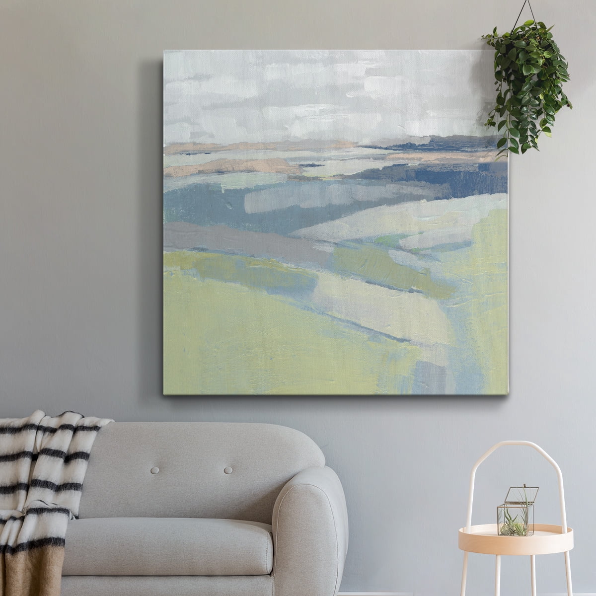 Wexford Home Pastel Prairie I-Premium Gallery Wrapped Canvas, 40" x 40" - Ready to Hang