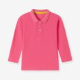 thumbnail image 2 of Tranfacy Toddler Kids Boys Girls Fall Winter Blouse and Shirt Pullover Style Solid Long Sleeve Turndown Collar Daily Outfit Tops for 1‑9 Years Old, 2 of 5