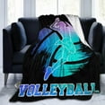 thumbnail image 2 of Volleyball Blanket for Women, Cool Volley Ball Themed Design Printed Throw Blankets for Teens Adults Lap, Chair Sofa, Warm Soft Cozy Blanket, 50"x 60", 2 of 6
