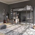 thumbnail image 1 of Little Seeds Nova Metal Loft Bed with Shelves, 1 of 8