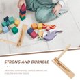thumbnail image 3 of OULII 1Pack Hardwood Percussion Block Noise Maker for Event Beige Designed for Children Music, 3 of 7