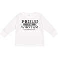 thumbnail image 3 of Inktastic Proud to be Who I am Black History Month Boys or Girls Long Sleeve Toddler T-Shirt, 3 of 5