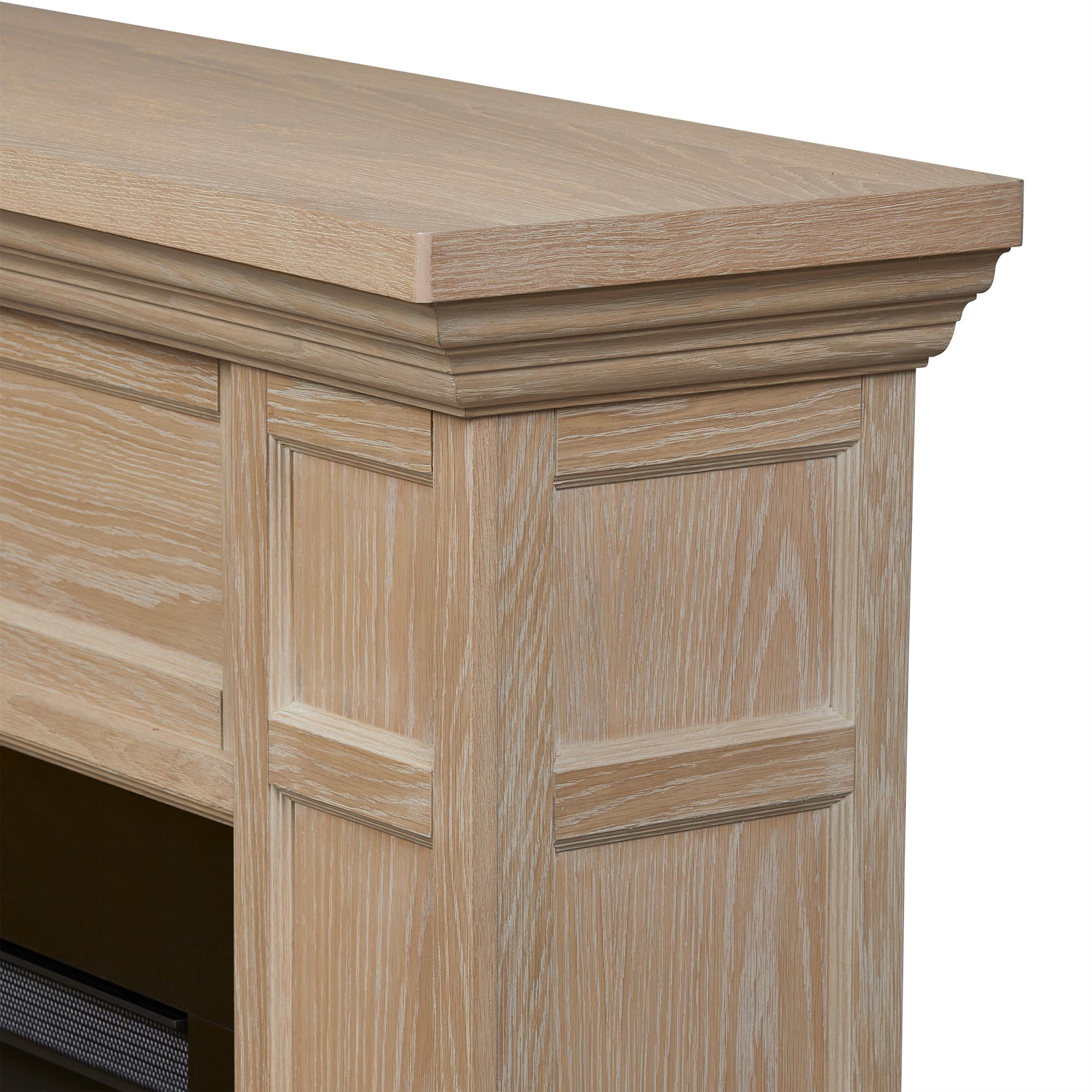 Real Flame Alcott 75" Landscape Electric Fireplace in White Oak