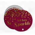thumbnail image 2 of Inkdotpot Gold Foil Paper Hang Tags Let Love Sparkle Wedding Favor Tags 50 Pieces, 2 of 6