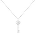 thumbnail image 2 of .925 Sterling Silver Diamond Accent Scorpio Zodiac Key 18" Pendant Necklace (K-L Color, I1-I2 Clarity), 2 of 7