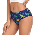 thumbnail image 2 of Fotbe Dinosaurs Adventure Calzones Estampados para Mujer – Ropa Interior de Algodón, Cómoda, Suave y Elástica-Small, 2 of 6