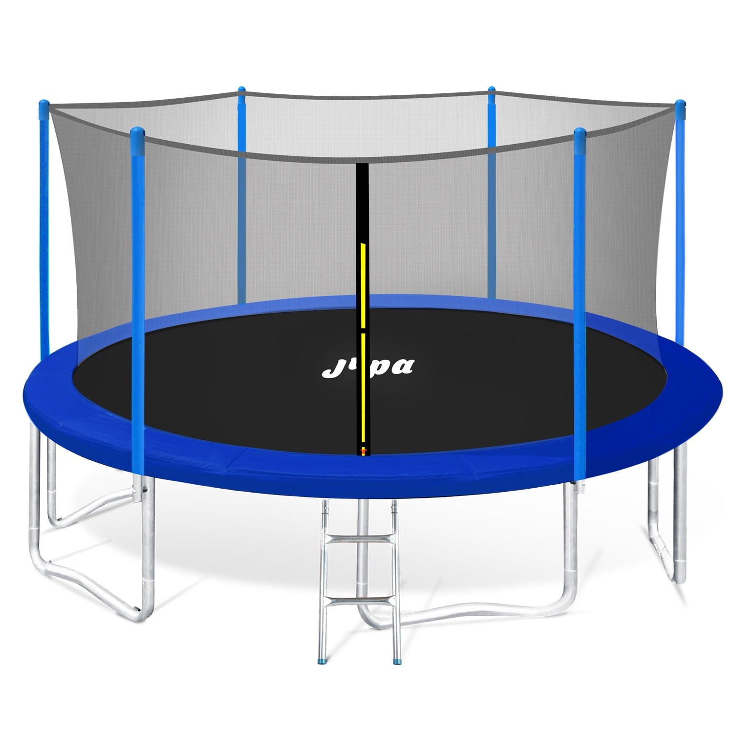 JUPA 425LBS Weight Capacity Kids Trampoline,15FT 14FT 12FT 10FT 8FT Outdoor Trampoline with Safety Enclosure Net All Accessories for Kids and Adults,Complies with ASTM Standards 