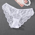thumbnail image 6 of Sexy Lady Transparent Underwear Women Floral Lace Briefs Seamless Hollow Out Panties, 6 of 7