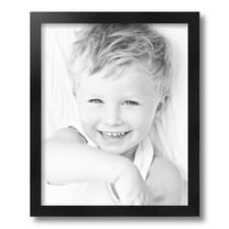 ArtToFrames 13" x 16" Black Picture Frame, 13x16 inch Black Wood Poster Frame (WOM-5141)