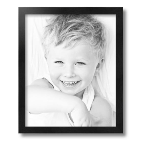 ArtToFrames 13" x 16" Black Picture Frame, 13x16 inch Black Wood Poster Frame (WOM-5141)