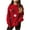Red, variant on BangWanChi Christmas Sweater for Women 2024 Winter Women's Christmas Printing Splicing Round Neck Long Sleeve Line Sweater Tops