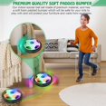thumbnail image 2 of GIXUSIL 3Pcs Boy Toys for Hover Soccer Ball - Kids Toy Gifts (LED Lights and Soft Foam Bumpers) , Soccer Gifts for Boys Toddler, Kids Toys for 3-16 Year Old Indoor Games, 2 of 6