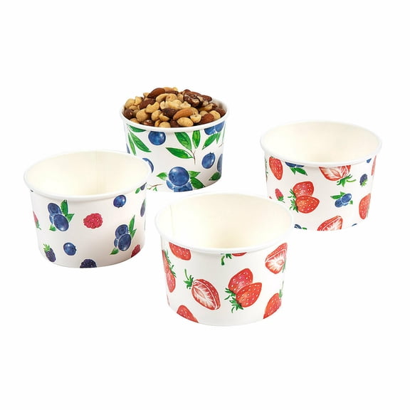 Disposable Berry Treat Cups – 12 Ct. 16 oz, Birthday, Party Supplies