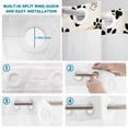 thumbnail image 3 of No Hook Shower Curtain with Built-in Rings - Farmhouse Vintage Washable Waterproof Fabric Bathroom Curtains for Hotel,Rentals, 72 X 72 Inch Long , Pet Dog Paws Wood Texture Green, 3 of 9