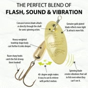 Panther Martin PMAG_1 Classic Patterns Fishing Teardrop Spinner Lure - All Gold - 1 (1/32 oz)