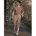 thumbnail image 3 of COOFANDY Mens Dress Pants Expandable Waist Wrinkle Free Suit Pants Flat Front Casual Dress Slacks, 3 of 9
