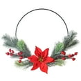 thumbnail image 1 of Bangcool Hoop Wreath Festive Realistic Hanging Wreath Artificial Wreath for Thanksgiving, 1 of 8