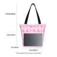 thumbnail image 3 of KLL Tote Bag for Women Breast Cancer Awareness 1 Print Shopping Grocery Reusable Bags for Office School Shopping Travel, 3 of 6