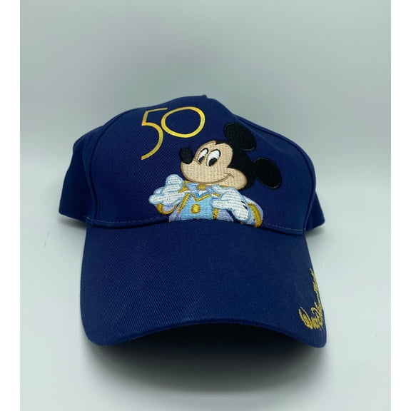 Disney Walt Disney World 50th Celebration Mickey Baseball Hat Cap for Kids New