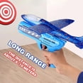 thumbnail image 4 of Yardvibe Airplane Launcher Toys, 9 Inch Foam Glider Catapult Plane Toy with NO Battery Required, Durable Outdoor Flying, Birthday Gifts Party Favors (Blue）, 4 of 9
