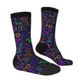 thumbnail image 4 of Yiaed Chemistry Science Print Great elasticity Crew Socks Sports socks for Men and Women, 4 of 5