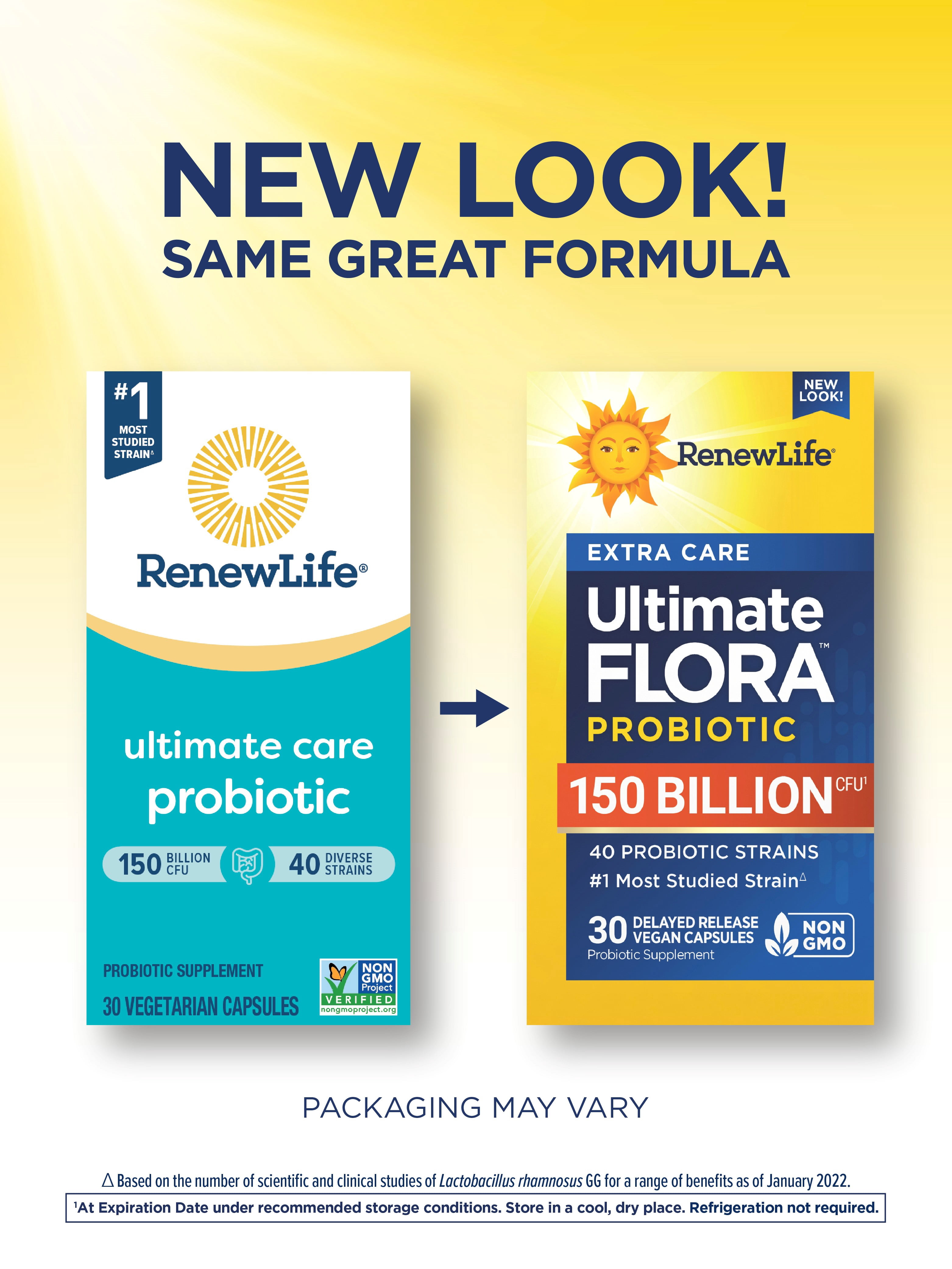 Ultimate Flora Probiotic | 30 Vegan Capsules | 150 Billion CFU |  by Renew Life