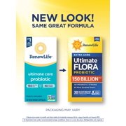 Ultimate Flora Probiotic | 30 Vegan Capsules | 150 Billion CFU | by Renew Life