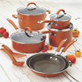 thumbnail image 3 of Rachael Ray 16331 Cucina Skillet Set, 9.25 & 11-Inch, Pumpkin Orange, 3 of 6
