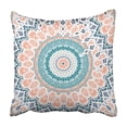 thumbnail image 1 of BOSDECO Hand drawn Mandala Pattern Ethnic ornamental Pillowcase Throw Pillow Cover Case 18x18 inches, 1 of 2