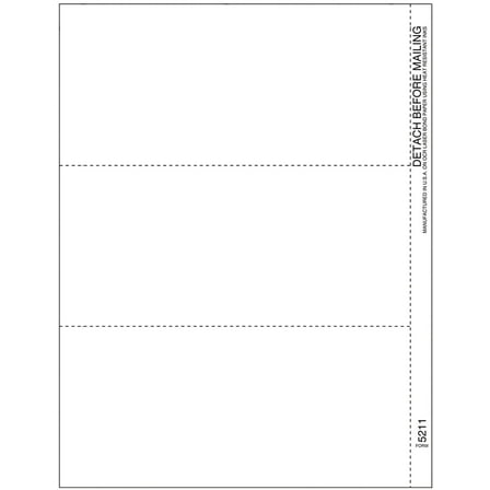 TFP TOPS W-2 Tax Form, 1 Part, 3 Up, Employee's LW23UPALTB100