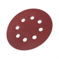 thumbnail image 2 of Discos de lijado 10 Uds. Discos de lijado rojos de forma redonda de 125mm 8 agujeros 60#-1000# papeles de lija de grano para reparación de automóviles(120#), 2 of 3