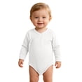 thumbnail image 5 of Unisex Baby Bodysuit Long Sleeve Newborn Infant Outfit Newborn Girls Summer Comfortable And Breathable Bodysuits With Cute Prints 18-24 Months, 5 of 8