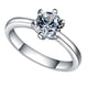 thumbnail image 4 of Anillo De Diamantes Clásico Boda De Corte Redondo Anillo De Circonita Cúbica Regalos De Joyería 11, 4 of 9