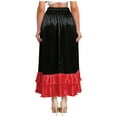 thumbnail image 2 of Sholeno Women Ruffle Long Full Folklorico Practice Performance Maxi Dance Skirt Black XL, 2 of 4