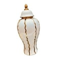 thumbnail image 4 of Organizador artesanal de arreglos florales en tarro de jengibre de porcelana tradicional 21cmx21cmx45cm, 4 of 7