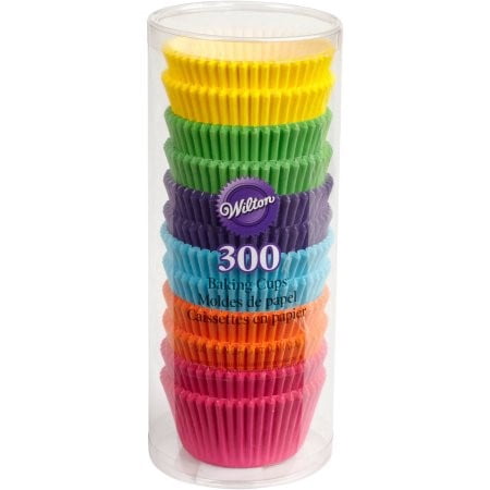 Wilton Cupcake Liners, Rainbow Brights, 300 ct