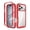 Red, variant on Becova Case for iPhone 18 Pro Max, Clear Hard PC Back & Anti-Slip TPU Bumper, Front Hard Shockproof Bumper Anti-Yellowing Protective case, Darkblue