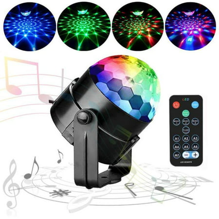 Party Disco Lights Strobe Led Ball Sound Activated Dance Bulb Lamp Decoration US
